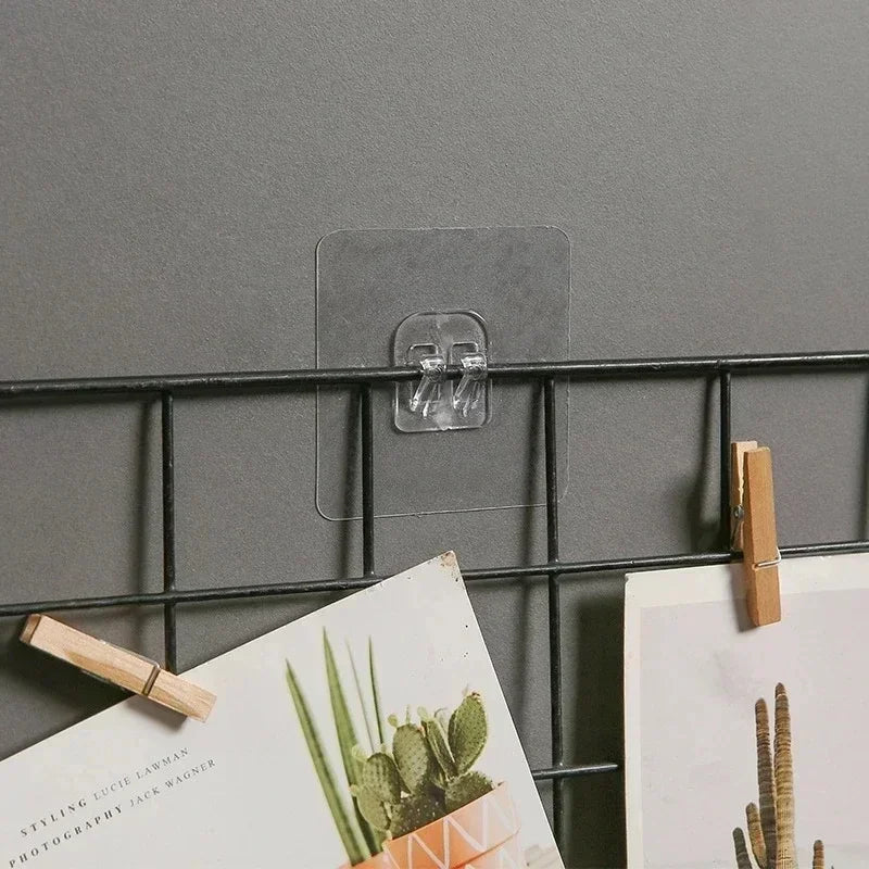 Seamless Adhesive Hooks Transparent Home Acrylic Strong Self Adhesive Hooks Bathroom Kitchen Claw Buckle Hanger Wall 2030