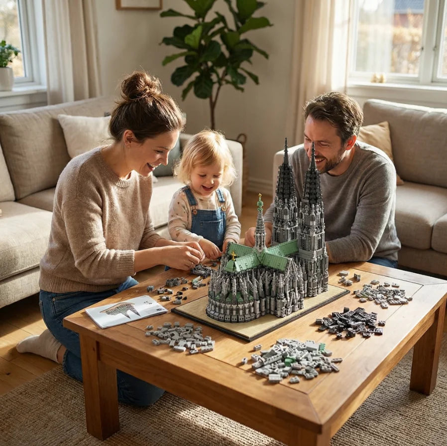 8614PCS Cologne Cathedral Building Blocks Gothic Church Architecture Modular Model Kit ,Assembly Toys for Adults Gift Home Decor