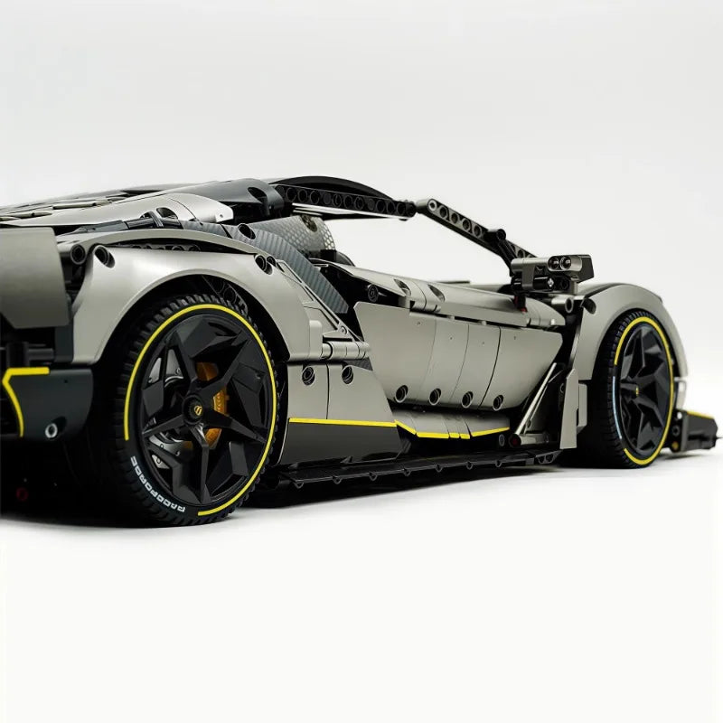 3392PCS Lamb One-Off Sports Car Building Blocks 1:8 Scale Speed Racing Vehicle Model Kit Assembly Toys for Boys Kid Collect Gift