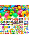 JOYFY 48Pcs Easter Eggs with Toys Inside Prefilled Easter Eggs with Popular Assorted Toys for Boys Girls Basket Stuffers Filler