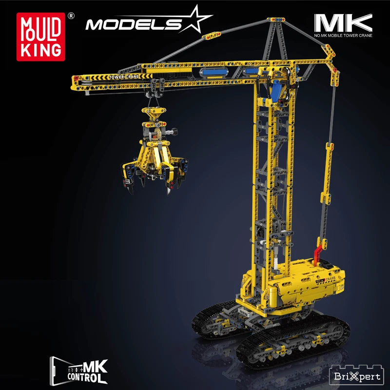 Mould King 17059 Technical Car Toys The RC Crawler Crane Building Block Engineering Truck Brick Model Set Kids Christmas Gift