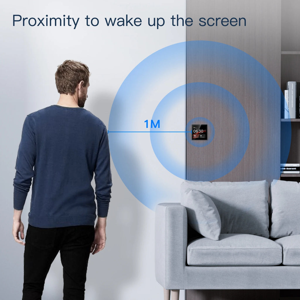 MOES Tuya wifi Multi-functional Touch Screen Control Panel 4-inch in-wall Central Controllr for Intelligent Scenes Smart Home