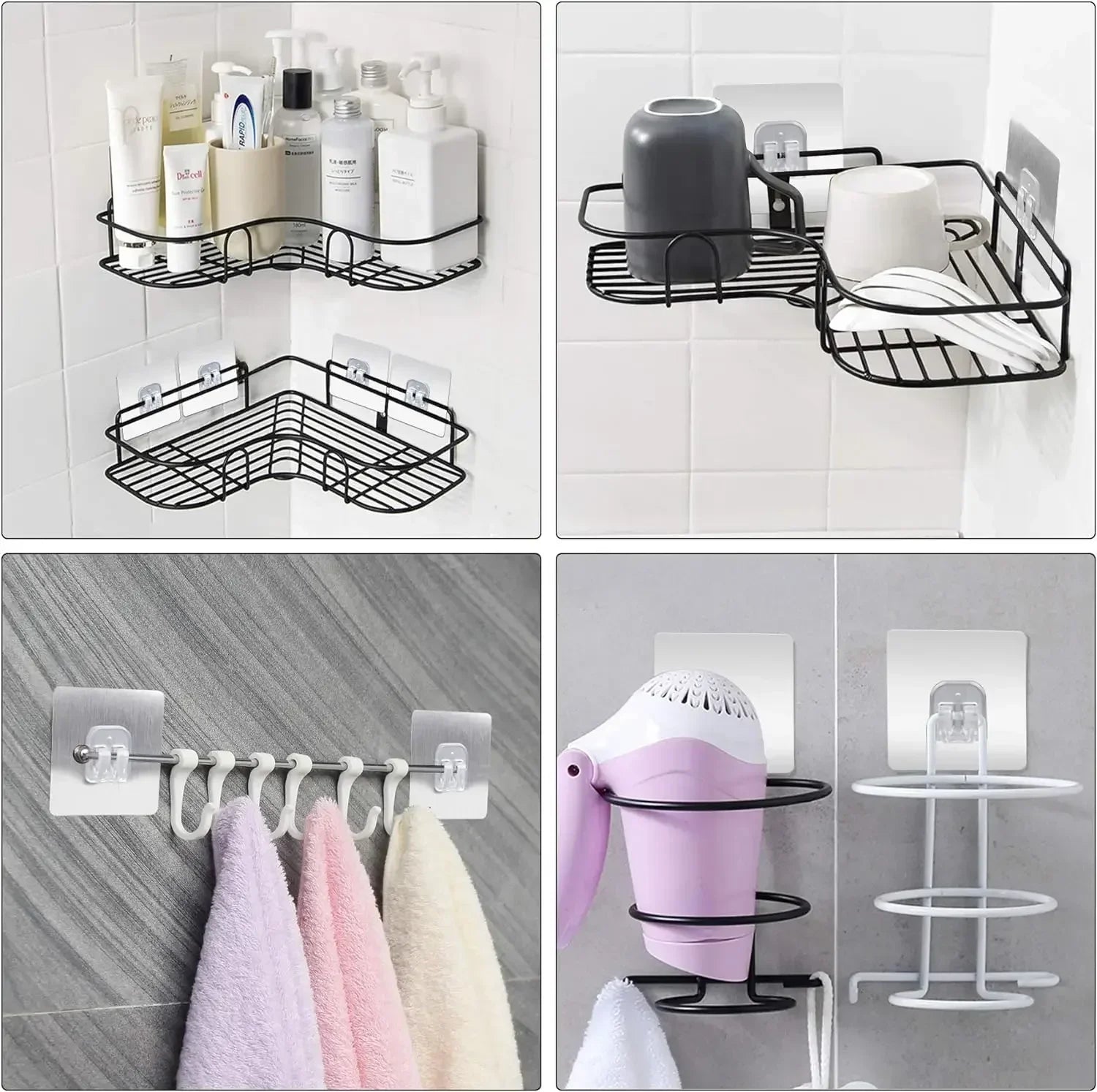 Seamless Adhesive Hooks Transparent Home Acrylic Strong Self Adhesive Hooks Bathroom Kitchen Claw Buckle Hanger Wall 2030