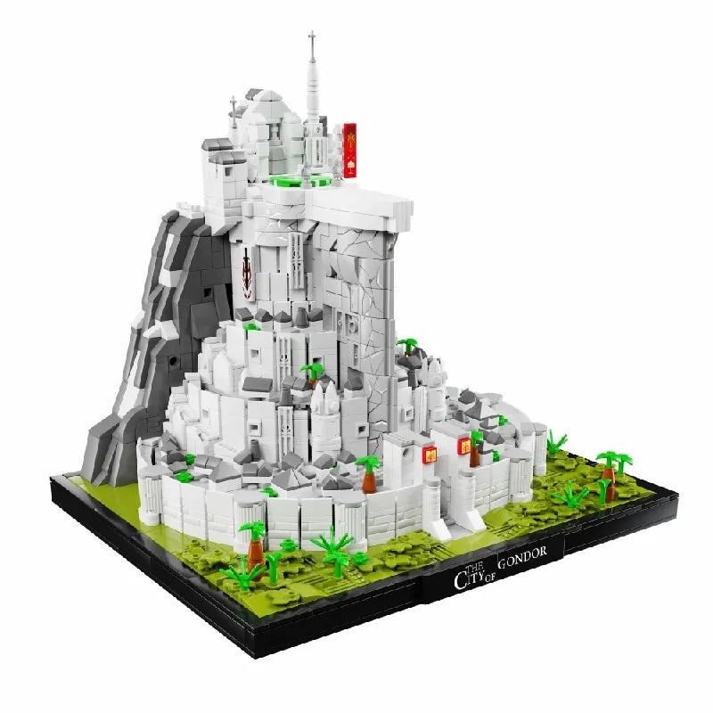 2211PCS Movie Rings Minas White City Tirith Building Blocks Street View Castle Modular Architecture Model  Puzzle Toys Kid Gifts