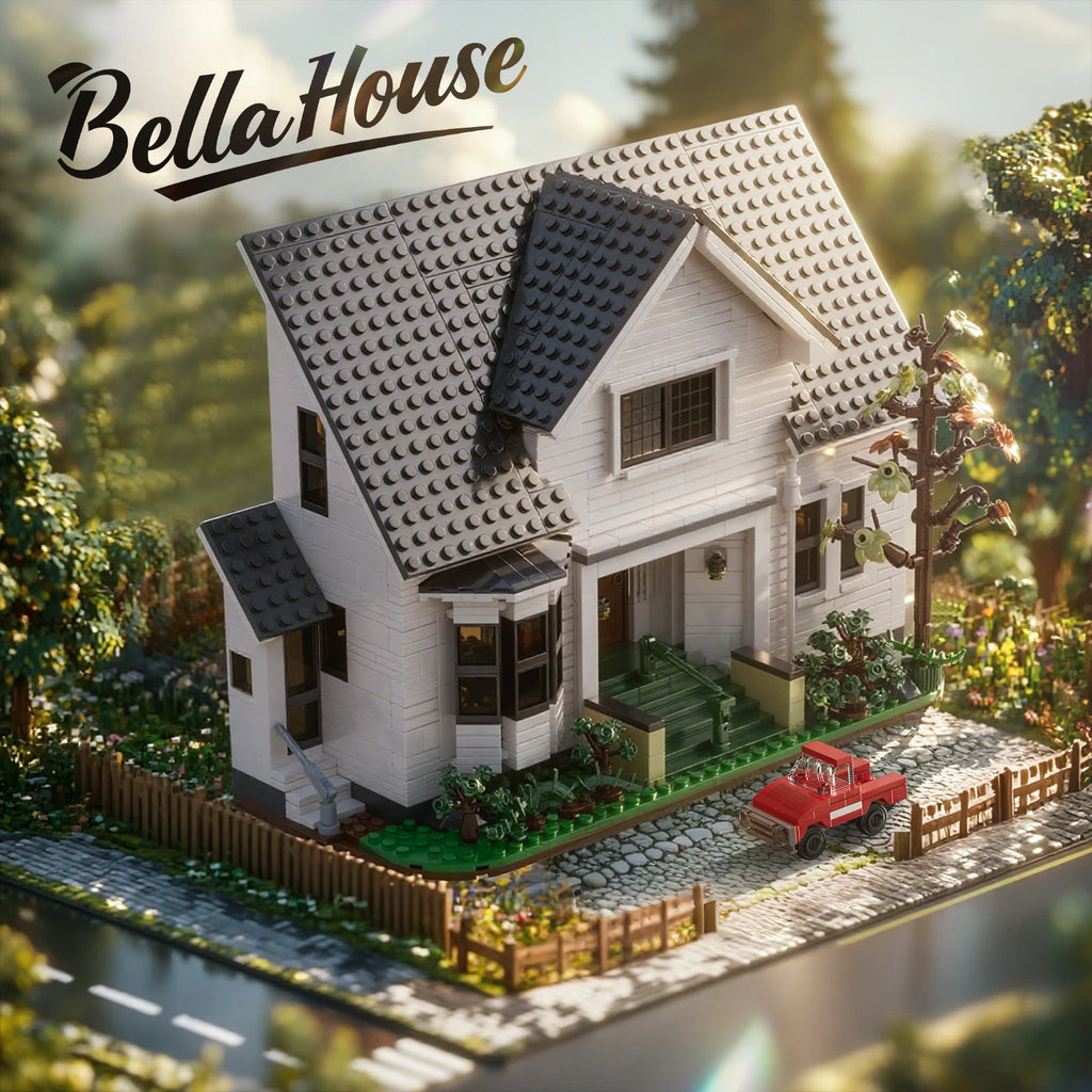 Bella House Building Block Set Romance Film Architecture Toys Gift for Adult 18+ Valentine Halloween Christmas (1224 Pcs)