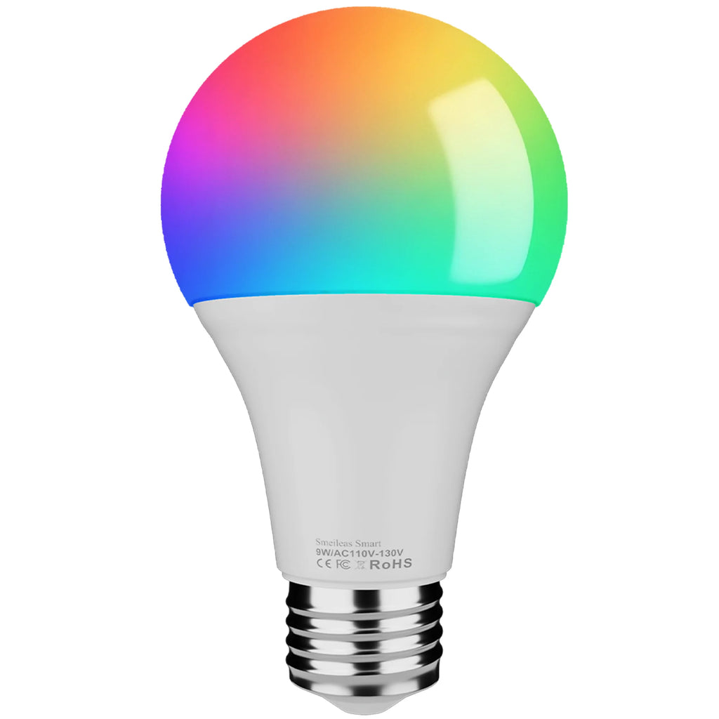 4pcs, Smart RGBCW LED Bulb, Dimmable Color Changing, Music Sync, App Control, Smart Home Light for Bedroom Living Room