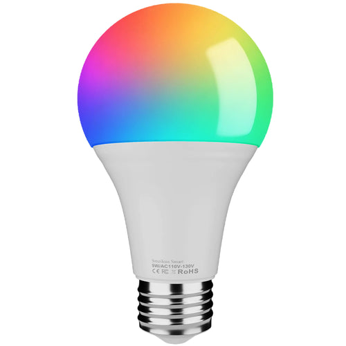 4pcs, Smart RGBCW LED Bulb, Dimmable Color Changing, Music Sync, App Control, Smart Home Light for Bedroom Living Room