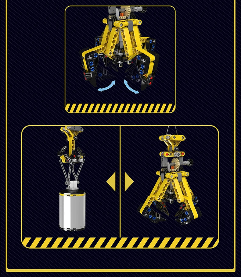 Mould King 17059 Technical Car Toys The RC Crawler Crane Building Block Engineering Truck Brick Model Set Kids Christmas Gift