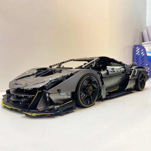 3392PCS Lamb One-Off Sports Car Building Blocks 1:8 Scale Speed Racing Vehicle Model Kit Assembly Toys for Boys Kid Collect Gift