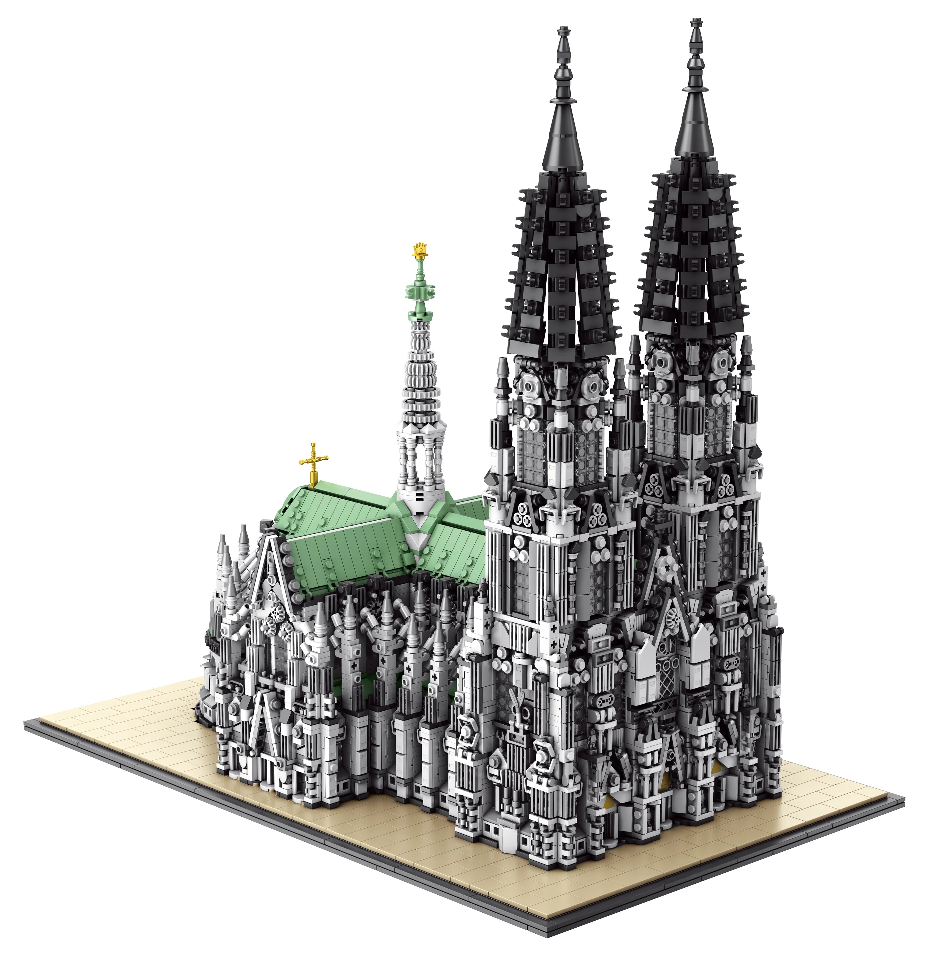8614PCS Cologne Cathedral Building Blocks Gothic Church Architecture Modular Model Kit ,Assembly Toys for Adults Gift Home Decor