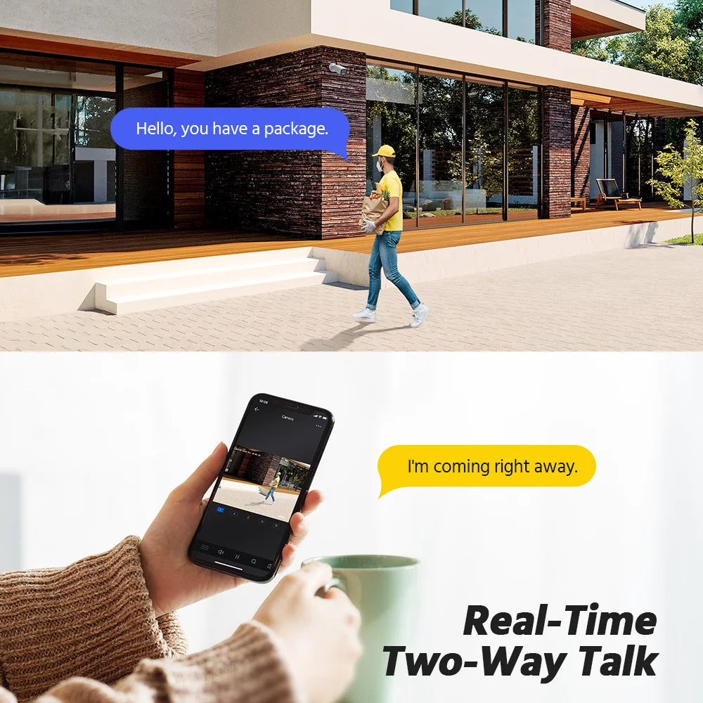 ANNKE 4K Smart Dual Light Varifocal Bullet Network Camera 4X ZOOM Two-way Audio IP67 Human Vehicle Detection 8MP Smart Home Cam