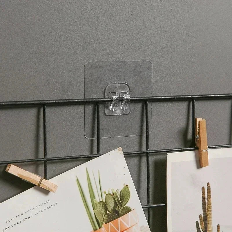 Seamless Adhesive Hooks Transparent Home Acrylic Strong Self Adhesive Hooks Bathroom Kitchen Claw Buckle Hanger Wall 2030