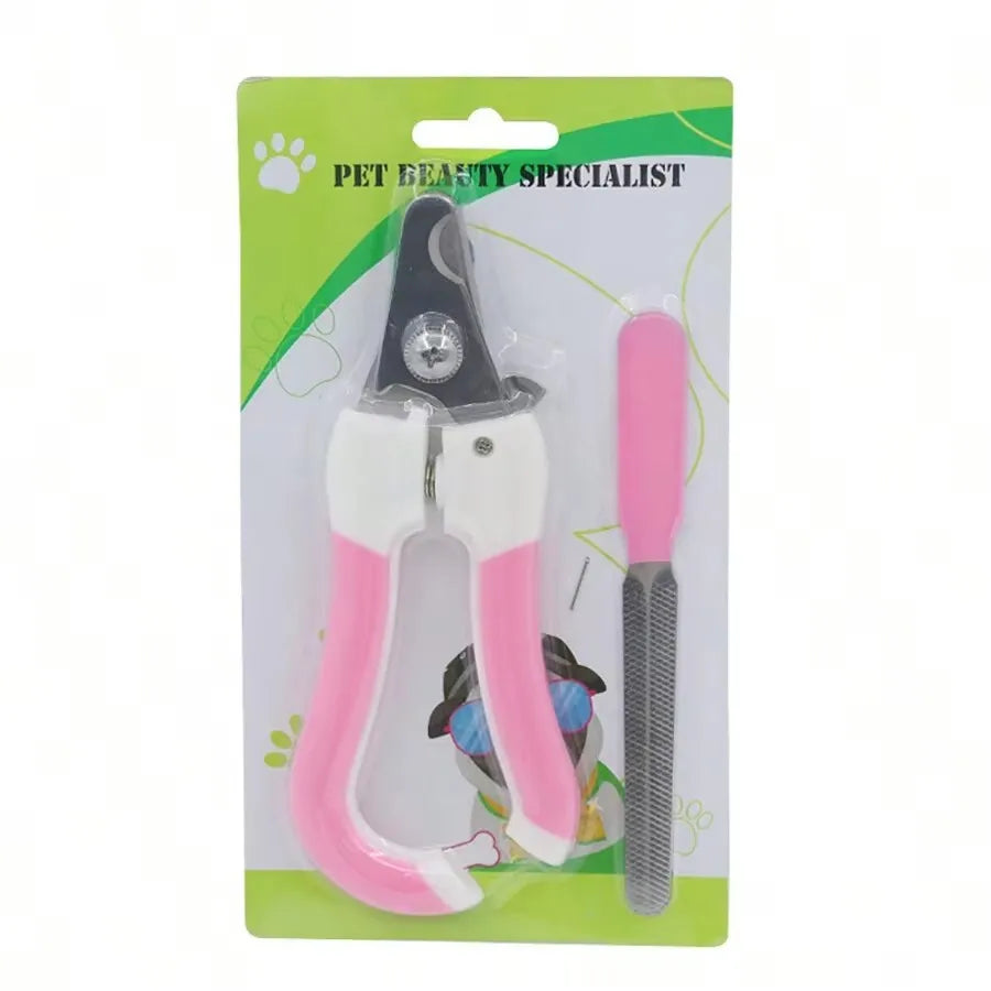 Pet Nail Clippers Set for Dogs And Cats - Pet Nail Trimmers And Scissors - Pet Living Essentials Kit
