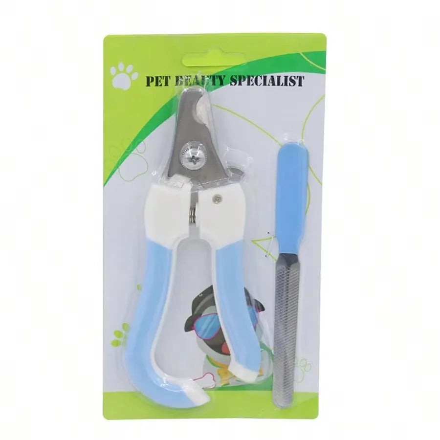 Pet Nail Clippers Set for Dogs And Cats - Pet Nail Trimmers And Scissors - Pet Living Essentials Kit
