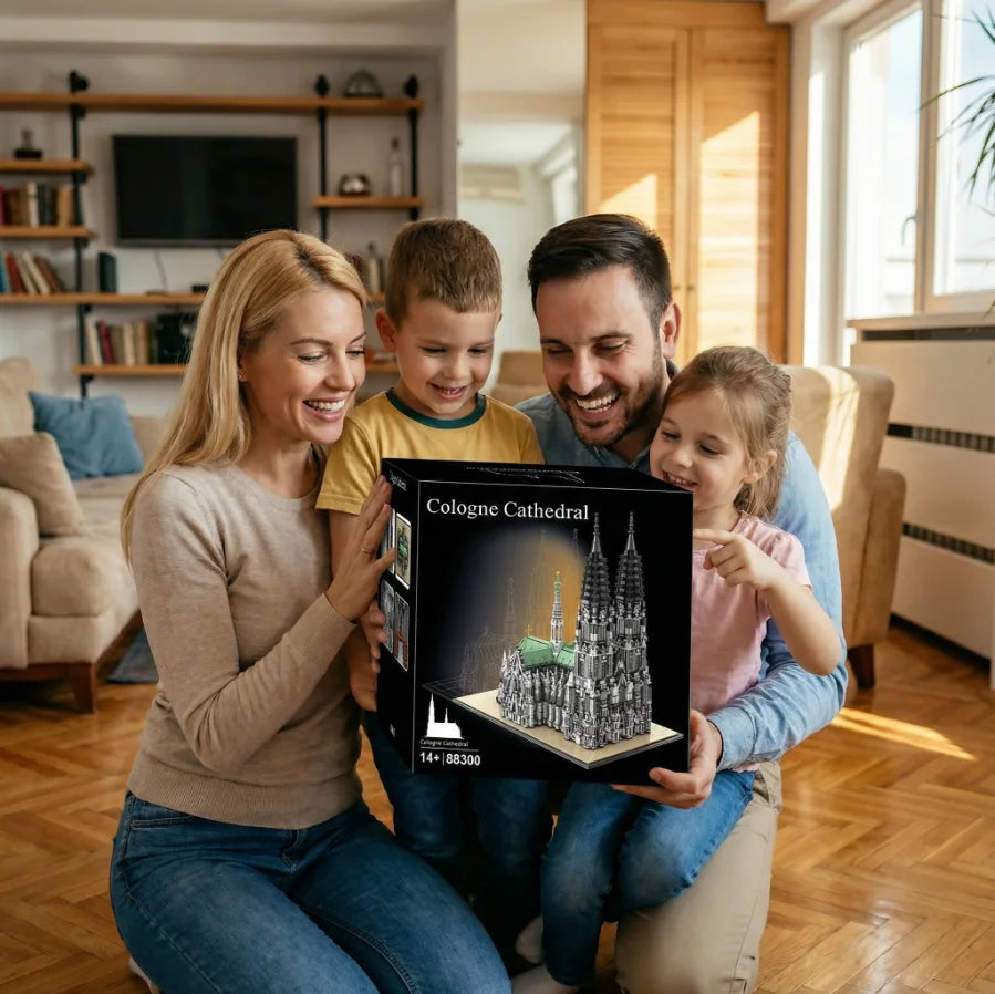 8614PCS Cologne Cathedral Building Blocks Gothic Church Architecture Modular Model Kit ,Assembly Toys for Adults Gift Home Decor
