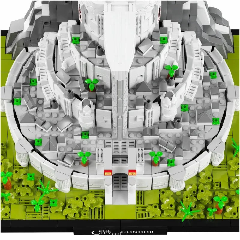 2211PCS Movie Rings Minas White City Tirith Building Blocks Street View Castle Modular Architecture Model  Puzzle Toys Kid Gifts