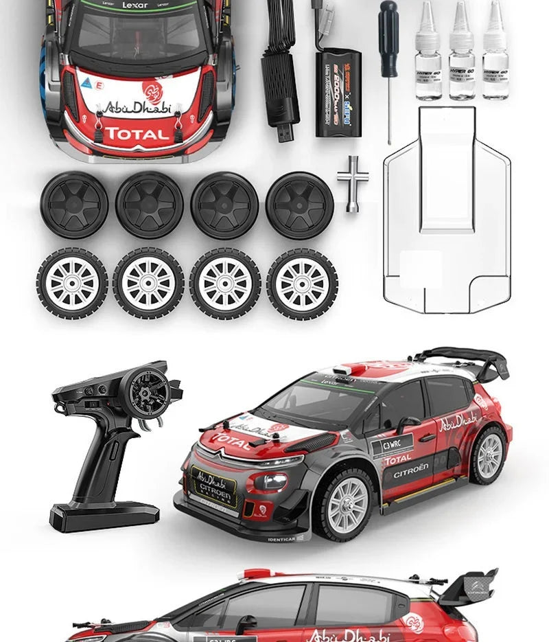 1/14 MJX 14303 Rc Drift Car 2.4G High Speed Drift Rally Truck Hyper Go Brushless 4WD Off-Road RC Cars for Adults for Kids Toys