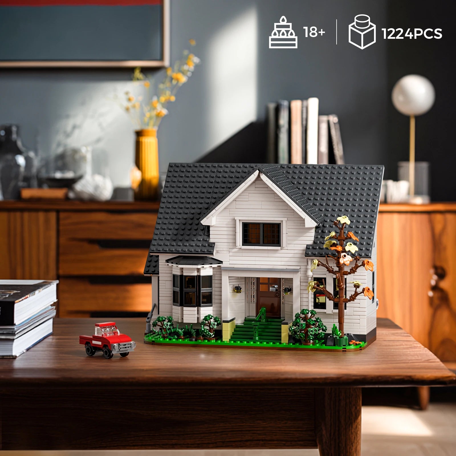 Bella House Building Block Set Romance Film Architecture Toys Gift for Adult 18+ Valentine Halloween Christmas (1224 Pcs)