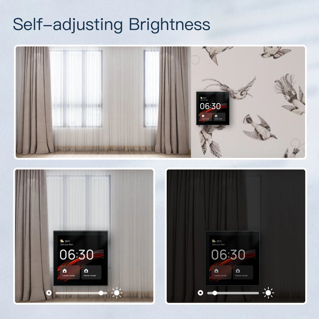 MOES Tuya wifi Multi-functional Touch Screen Control Panel 4-inch in-wall Central Controllr for Intelligent Scenes Smart Home