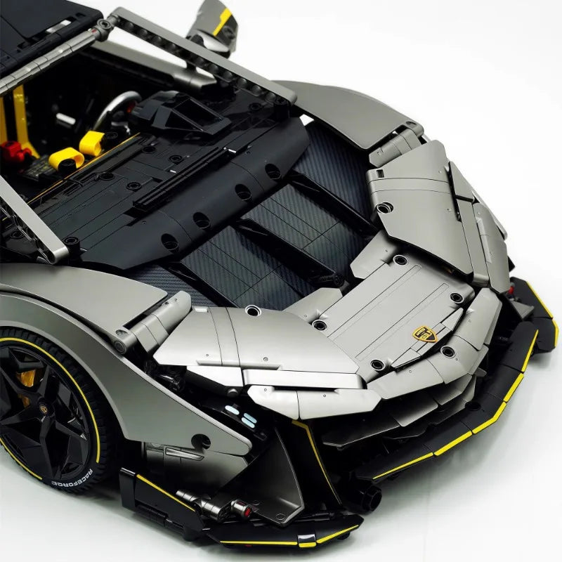 3392PCS Lamb One-Off Sports Car Building Blocks 1:8 Scale Speed Racing Vehicle Model Kit Assembly Toys for Boys Kid Collect Gift