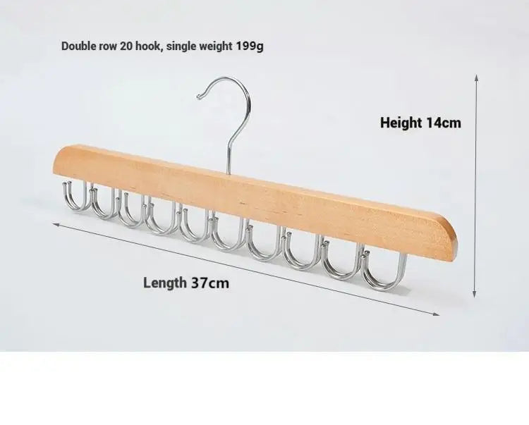 Wooden Belt Rack Women Storage Hangers for Clothes Case Home Wardrobe Accessories Supplly Scarf Organizer Men Tie Belt Hangers