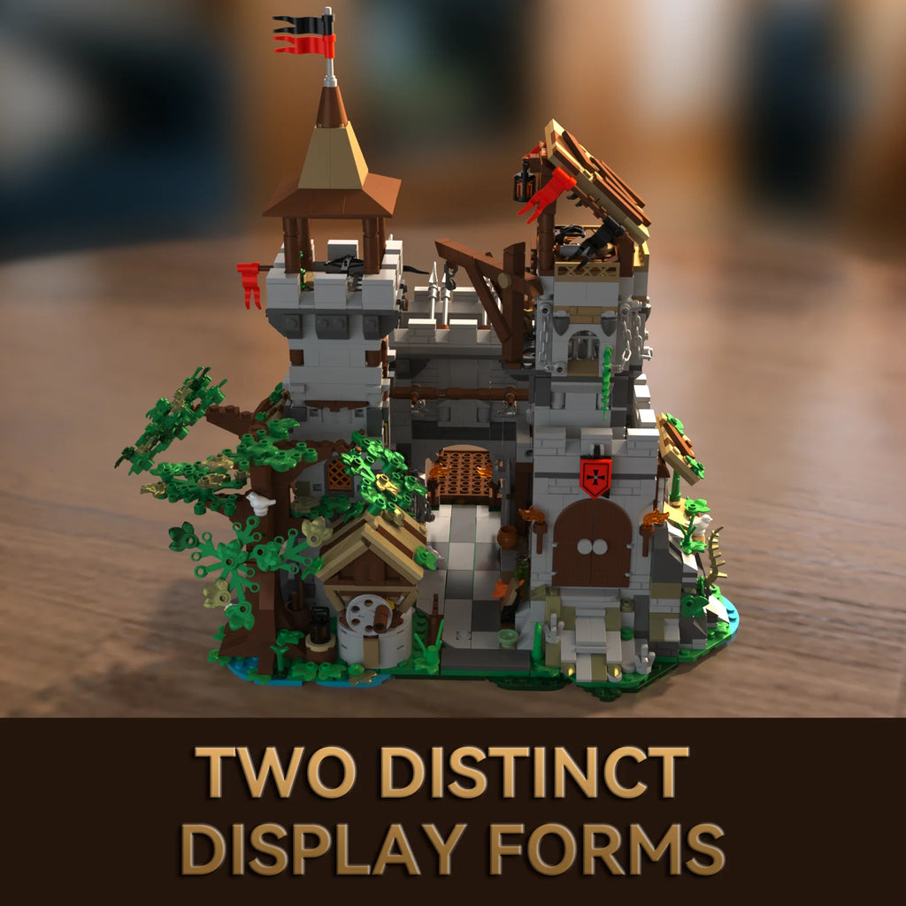 2568PCS Holy Spirit Knight's Fortress Building Blocks MOC Street View Bricks Model Toys Desktop Ornament Kids Adult Holiday Gift