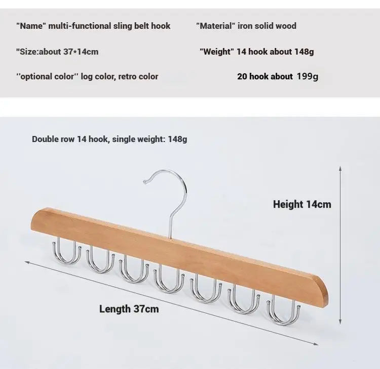 Wooden Belt Rack Women Storage Hangers for Clothes Case Home Wardrobe Accessories Supplly Scarf Organizer Men Tie Belt Hangers