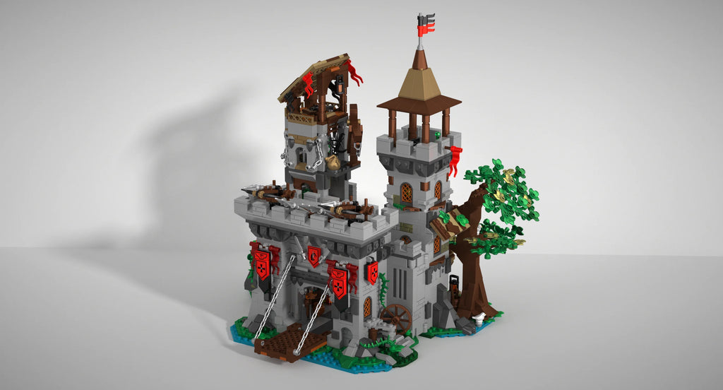 2568PCS Holy Spirit Knight's Fortress Building Blocks MOC Street View Bricks Model Toys Desktop Ornament Kids Adult Holiday Gift