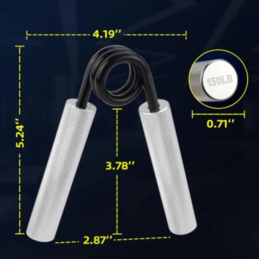 No Slip Heavy-Duty Metal Grip Strength Trainer Grip for Muscle Building Hand Rehabilitation Home Gym Exerciser Training