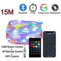Smart Light String RGB Led Strip Bluetooth DIY Dreamcolor Fairy Light Christmas Tree Garland Light Waterproof Party Room Decor