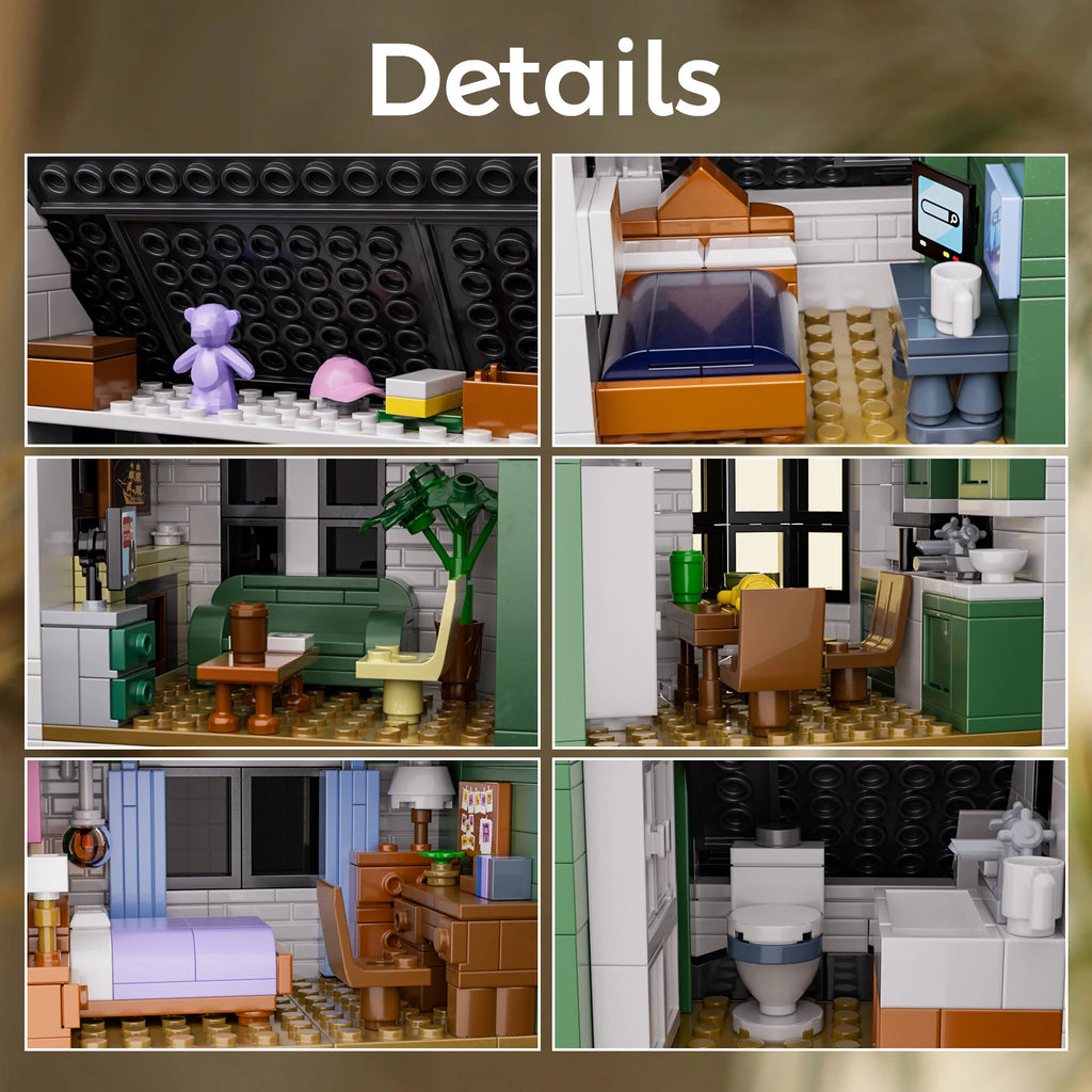 Bella House Building Block Set Romance Film Architecture Toys Gift for Adult 18+ Valentine Halloween Christmas (1224 Pcs)