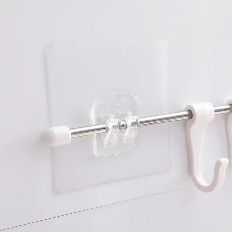 Seamless Adhesive Hooks Transparent Home Acrylic Strong Self Adhesive Hooks Bathroom Kitchen Claw Buckle Hanger Wall 2030