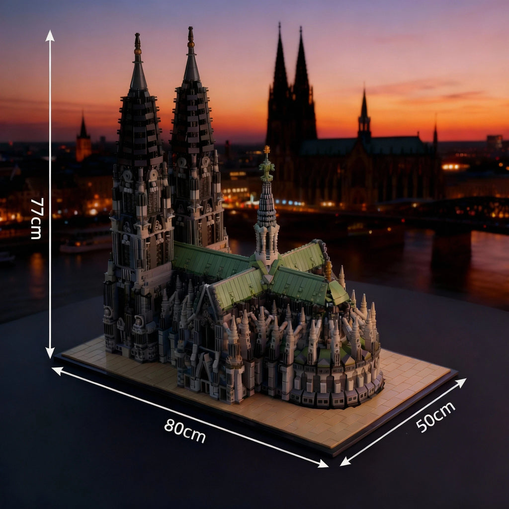 8614PCS Cologne Cathedral Building Blocks Gothic Church Architecture Modular Model Kit ,Assembly Toys for Adults Gift Home Decor